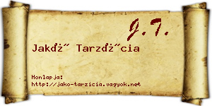 Jakó Tarzícia névjegykártya